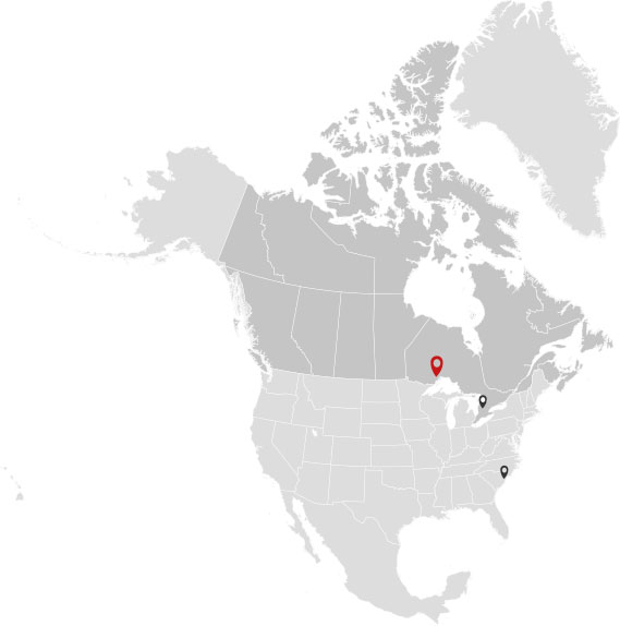 Map of Sencia's locations